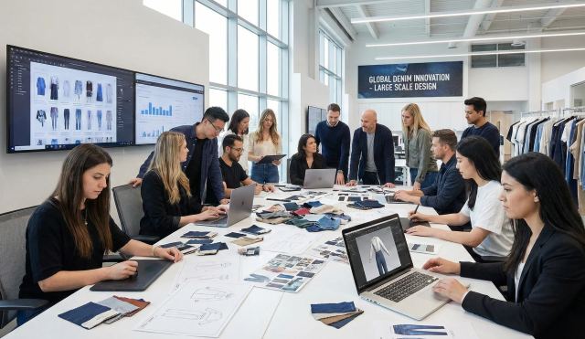 High volume automated denim manufacturing line in Turkey for private label