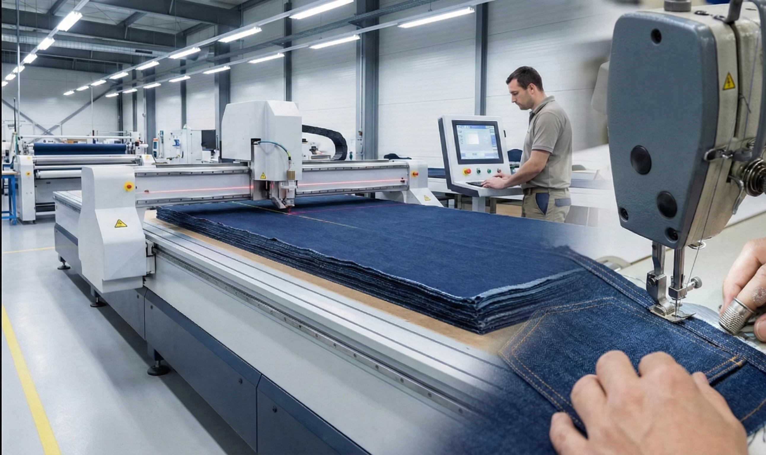 Automated cutting and private label sewing