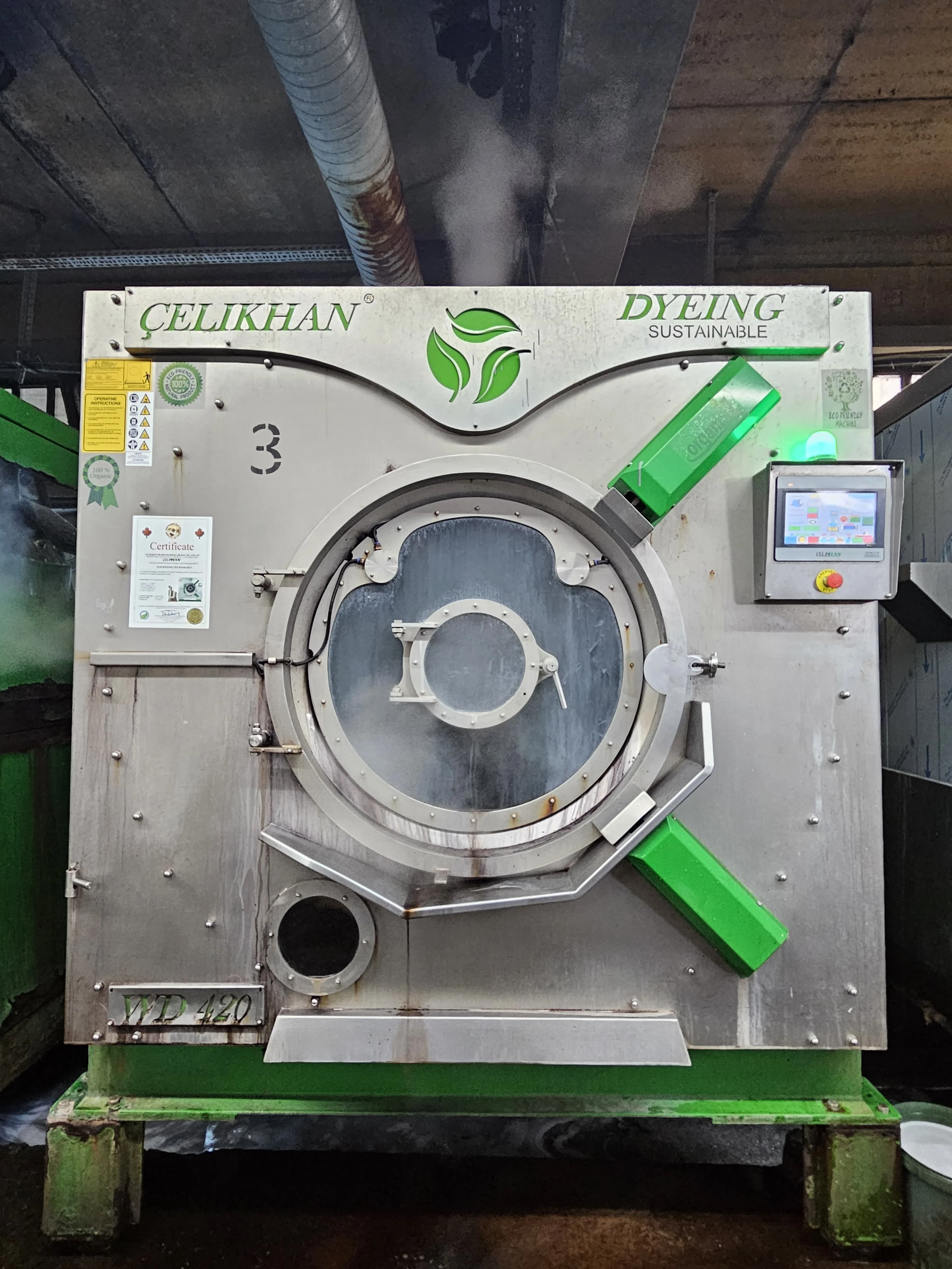 Sustainable denim washing laser ozone